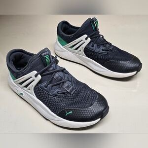 Puma Pacer Future Shoes Sneakers Sz 2C Galactic Gray Silver Mist Jade White